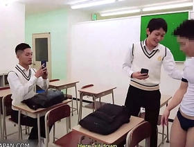 Japanese Students have threesome sex gay porn blowjob korean