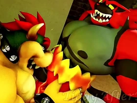 Bowser x Incineroar chinese skinny gay porn