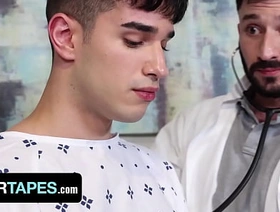 The Creepy Doctor Extract Semen From The Cutest Boy On Campus For Scientific Purposes - DoctorTapes jubilant hot porn big dick