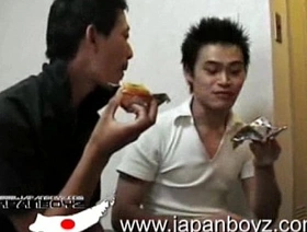 3 Japanese twinks finger fucking and sucking cock gay porn muscle chinese