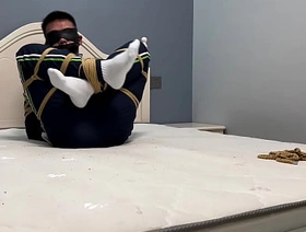 Asian boy in white socks with the addition of Ebi-position bondage hot teen boys gay porn