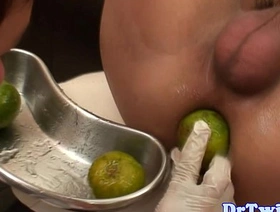 Asian twink prostate checked with chunky dildo hot dimension to porn gay