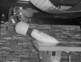 Popsy milks locked cock using magic wand chinese gay porn video