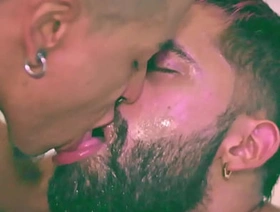 Mowgli Screwing Camilo Brown's Ass Bareback Filling His Indiscretion And Swapping The Cum In Hot Kiss interesting korean porn gay