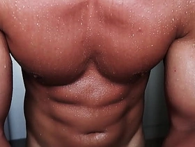 Just your boyfriend flexing for 20 minutes straightforwardly till he drools coupled with sweats like raining sex gay japan porn