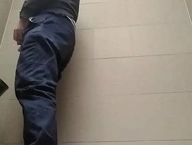 Young guy peeing with his unabridged cock all round a highway toilet hot master gay porn