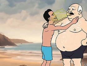 Velho arrotando na cara do Twink japan old man gay porn