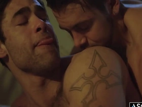 Dante Colle fucks his stepbrother Lucas Leons horny ass in the first place the couch and roughly makes him moan loud hot gay sauna porn