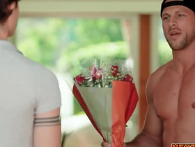 Pornstars Roman Todd and Devin Franco gets to date the lucky winner Ben Masters hot handsome happy-go-lucky porn