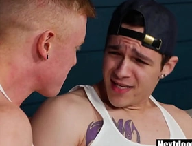 Hot gay buddies play video games & fuck with regard to threesome chinese plan b mask porn gay