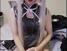 Asian CD cosplay Masturbate hot male gay porn