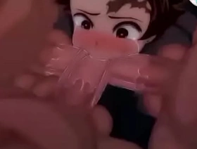 Tanjiro chupando o Hantengu (Hiperlactação) hot clouded gay porn stars