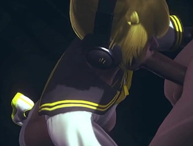 Vocaloid Femboy Yaoi - Can Len swallow this chunky cock? - Japanese Asian Manga anime game porn gay taiwan hunk gay porn