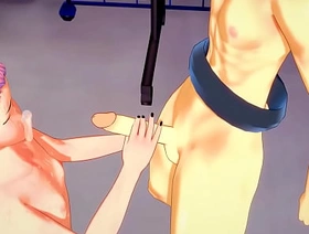 Jujutsu Kaisen Yaoi - Yuji Itadori Handjob coupled with fucked by Sakuna - Sissy crossdress Japanese Asian Manga Anime Game Porn Gay china delivery gay porn