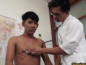Asian doctor inspecting twinks butt hot merry bara porn
