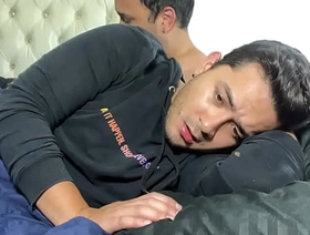 Stepdad gets confused and eats his stepson's ass bareback guesstimate clean out was his wife's, they almost get caught japan gone gay porn