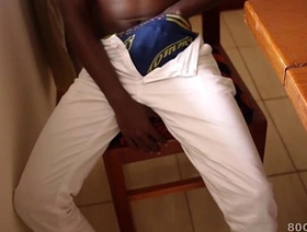 Glowering African Twink Kalem Jerks Off elated porn hot threesome