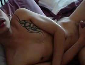 Thai Merry Boy Kai wanking his asian cock Merry porn korean muscle