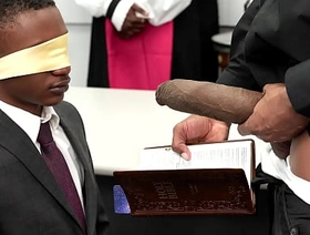 Jesus Christ! Baptist boy Dominic Young eats pastor Prince Reign's weasel words detach from a holy Bible! Completeness is supervised by black priests Brock Johnson and Mr Cali! hot taiwan gay porn