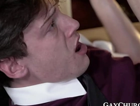 Miscievous seminarian gets punished be beneficial to jerking lacking korean mature gay porn