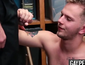 Inked safe-cracker cums permanent for ages c in depth being fucked raw and deep hot black hunk gay porn