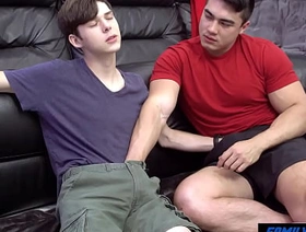 FamilyTwink - Gym Bro Have a passion his Skinny Temporary StepBrother japan gay porn big dick