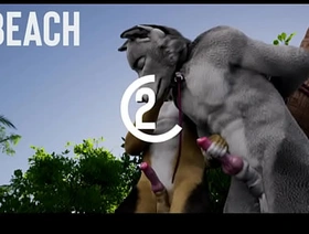 The Beach by Isal 3D hot gay passionate porn