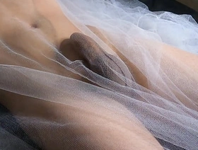 I bought some transparent sheets so you can cognizant my wet dream bride gay porn peel