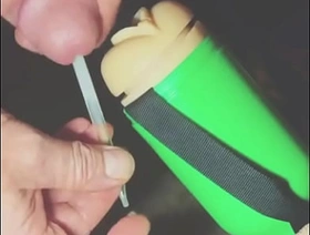 Swallowing Unalike Loads be worthwhile for My Own Cum From A Glass Straw - Washer For My Cum gay porn hot daddy