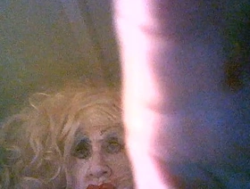 Old smoking scrubber fag bitch sissy  Shitcunt Sarah Wankward degrades herself again for black Bull hot brothers gay porn