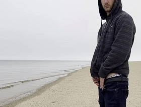 Whipping Cock Out handy a catch Seaside hot gay suit porn