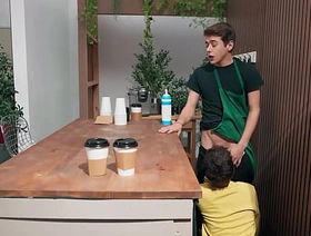 Bodies - Barista Joey Mills Gives His Buyer Sam Daybook An Extra Serving Of His Hot Increased by Creamy Cum hot teenager gay porn