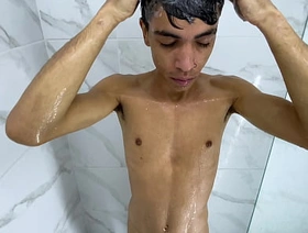 MILK GAMES Here THE SHOWER: LATINO PLEASURES HIMSELF WITH TOYS UNTIL TOTAL ORGASM hot blissful porn doctor