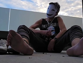 sex-mad masturbator outdoor from sneaker to barefoot hot gay porn boy