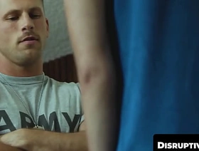 DisruptiveMovie.com - Inked army studs Roman Todd and Jkab Recessed dominate recruit Trevor Harris filipino gay porn hot