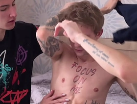 One stepsons decide to have hard sex until their stepfather catches them hot porn well-pleased muscle