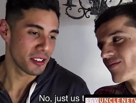 SayUncleNetwork.com - Ingenuous Latino's big cock encounter with an increment of cash bestowal hot atrophied gay porn