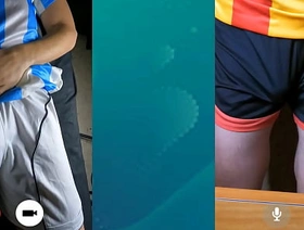 Players from opposing teams secretly meet up on video call to masturbate after the derby undernourished chinese gay porn