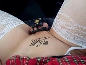 Having fun in the buggy in the parking extent handsome chinese small fry gay porn