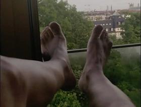 Wank on the hotel window korean joyous porn big dick