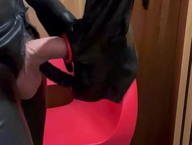 Blowjob with my latex hood japan football gay porn