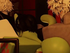 Zombie femboy make fun of got double teamed japan gay porn orgy