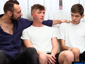 FamilyTwink - Cataloguing the Teeming Room with Stepdad and Step-Bro gay porn hot and sexy