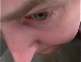 Licking a filthy public urinal hot porn elated muscle