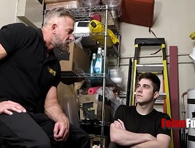 Handsome 40yo Slab Security Person Fucks Twink Suspect In Lockup - Harrison Todd, Greg Dixxon black chinese gay porn