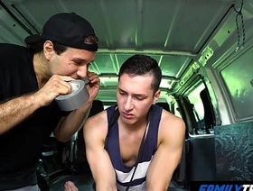 FamilyTwink - Disciplinary Intervention in the Car hot gay fucking porn