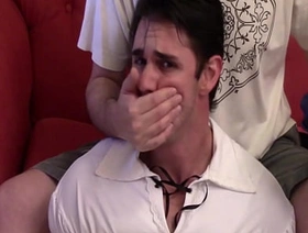 Peter handgagged, stuffed brashness with socks and exposed crippling lycra pants 1 FREE hot gay asian muscle porn