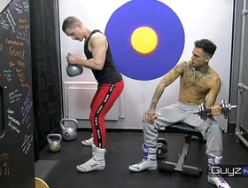 Guyzin2Rubber, Exercising in Rubber gay ass hot porn