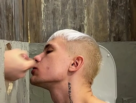 GloryHole Chap Gives Himself To Strangers And Gets Fabulous Throat And Ass Fuck With Cumshots asian chinese gay porn