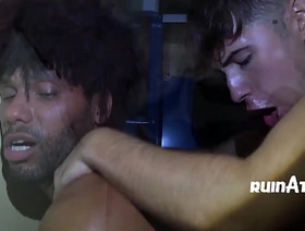 Handsome Black Exec Becomes Orgy Bottom Impromptu After Getting Off Call With His Preoccupied Girlfriend japan bukkake gay porn